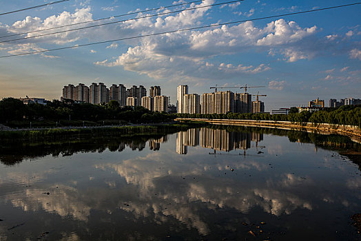 天空,蓝天,白云,太阳,月亮,干净,环保,空气,秦皇岛,北戴河