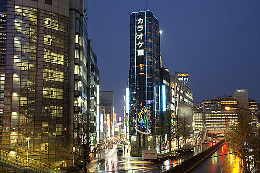 街景,新宿,东京,关东地区,本州,日本