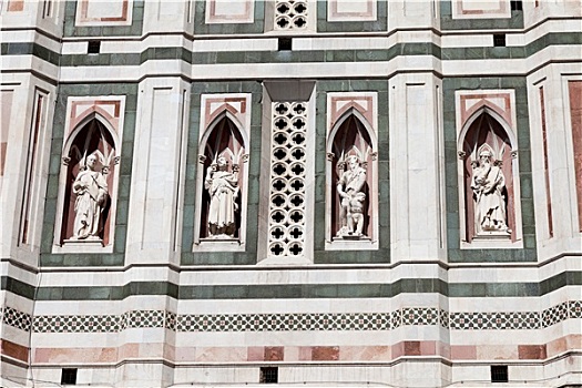 四个,雕塑,钟楼,广场,中央教堂,佛罗伦萨,意大利