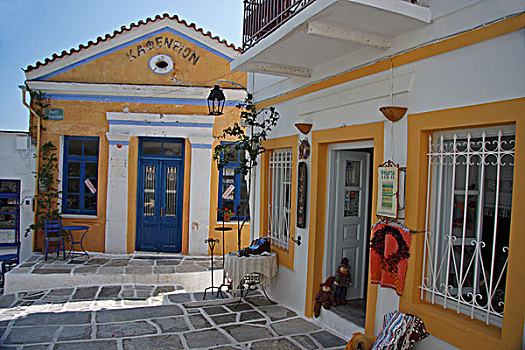 希腊,帕罗斯岛,新古典主义,建筑,围绕,乡村