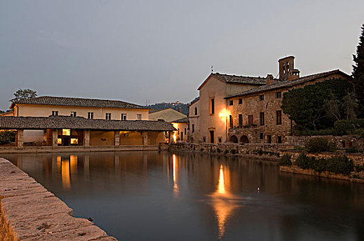 温泉浴场,锡耶纳省,托斯卡纳,意大利