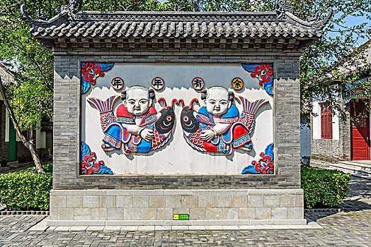 杨家埠民俗年画影壁墙