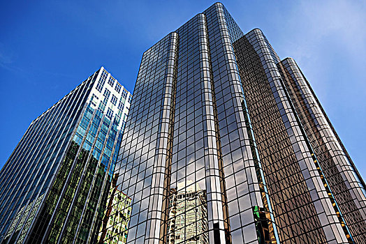 摩天大楼,玻璃,建筑,温哥华,不列颠哥伦比亚省,省,加拿大,北美