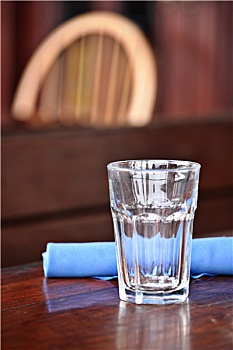 玻璃,桌上,餐馆