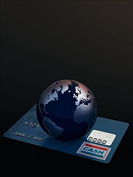 地球,信用卡