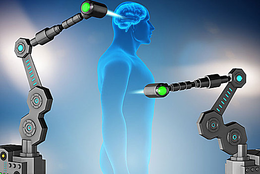 未来,医疗,概念,机器人,手臂