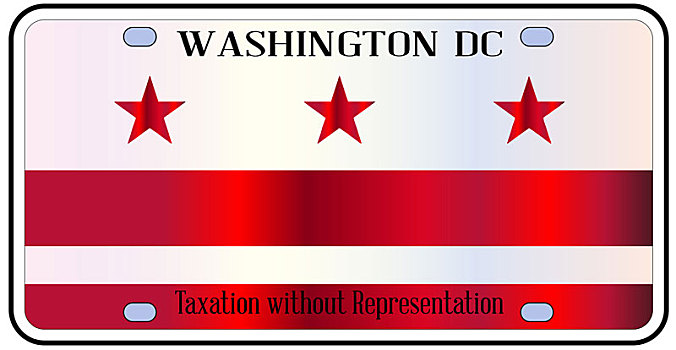 华盛顿特区,牌照,旗帜