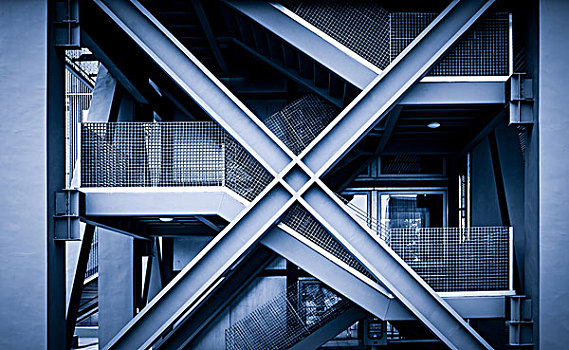 空黑色楼梯在行人隧道,3d渲染