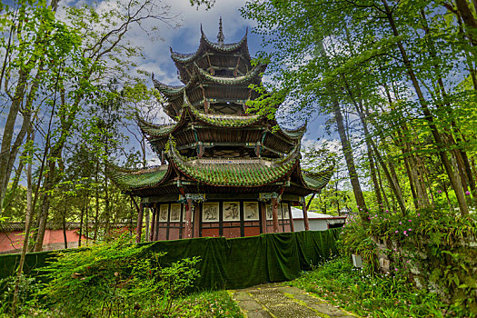 重庆大足石刻之宝顶山石刻宝塔