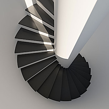 抽象,螺旋楼梯,现代,风格,特写