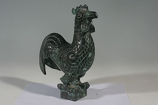 青铜器--青铜鸡,商