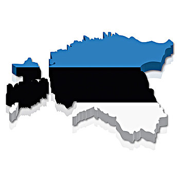 轮廓,旗帜,爱沙尼亚