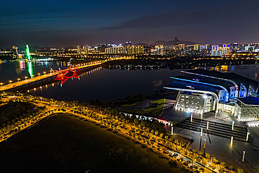 城市,风景,交通,流动,苏州,工业园,夜晚