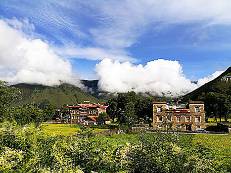 四川,西部,贡嘎雪山,子梅垭口,雅哈垭口,天湖,草原,云海,天空