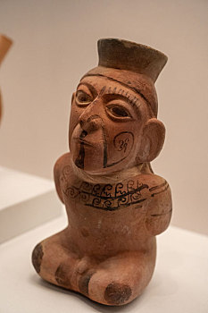 秘鲁拉斯瓦卡斯博物馆莫切文化俘虏战士陶瓶