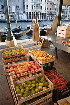 市场,威尼斯,意大利
