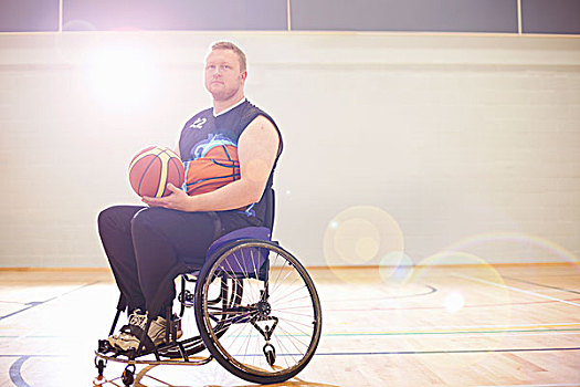 轮椅,篮球手