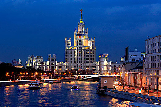 莫斯科户外夜景