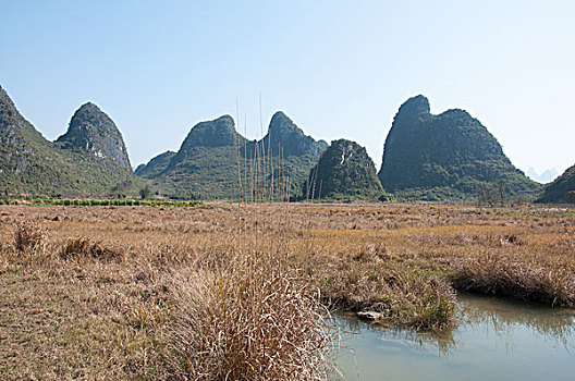 桂林喀斯特山景