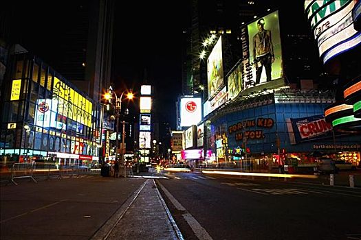 夜晚,城市,时代广场,曼哈顿,纽约,美国