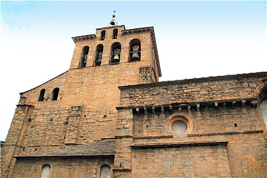 罗马式,大教堂,教堂,比利牛斯山脉,西班牙
