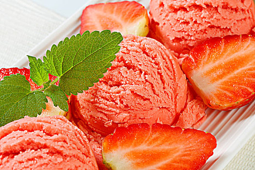 草莓,果汁冻,新鲜