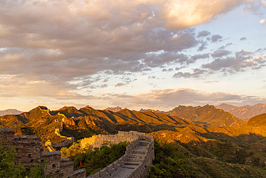 金山岭长城风景区,长城夕照