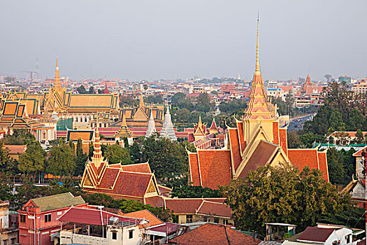 柬埔寨,金边,城市天际线