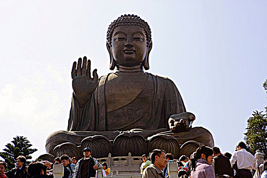 大佛,雕塑,寺院,大屿山,香港