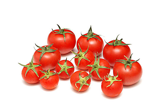 许多,西红柿,隔绝,白色背景