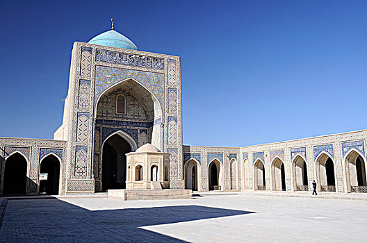 乌兹别克斯坦,布哈拉,清真寺,院落
