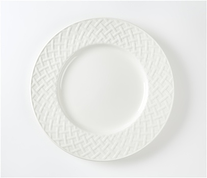 白色,瓷器,盘子,装饰,边缘