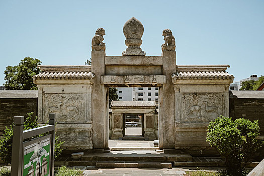 北京石景山慈祥庵田义墓石刻文物园