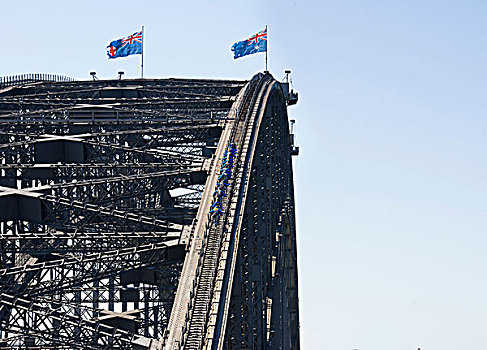 人,走,悉尼港大桥,悉尼,新南威尔士,澳大利亚,大洋洲