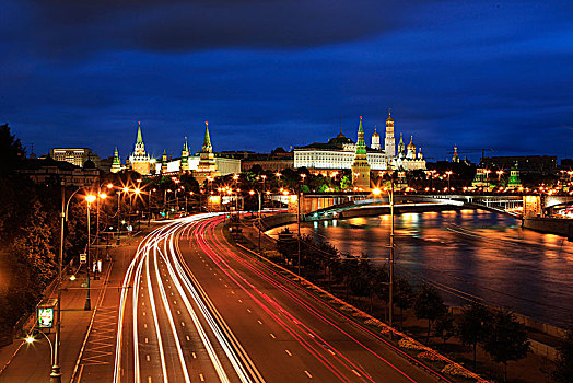 莫斯科户外景观夜景