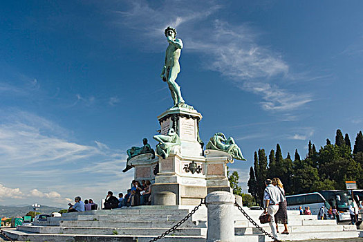 雕塑,大卫像,米开朗基罗,佛罗伦萨,托斯卡纳,意大利,欧洲