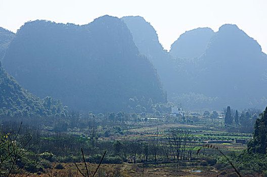 桂林喀斯特山景