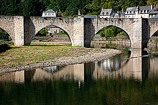 法国,阿韦龙省,中世纪,乡村,古桥,世界遗产