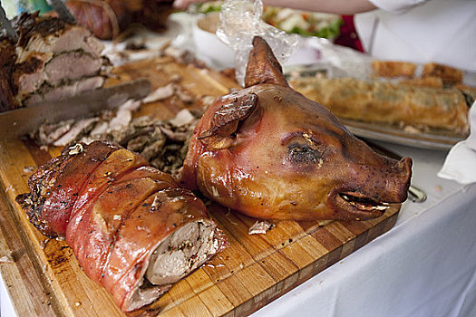 烤,猪,婚宴