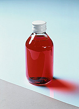 玻璃瓶,红色,医疗