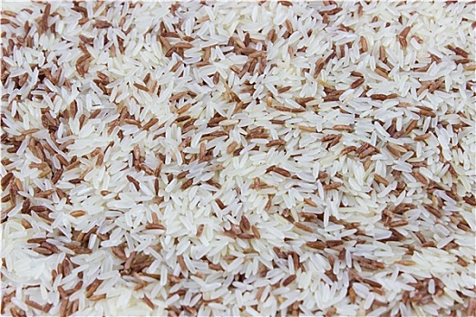 红色,白色,稻米