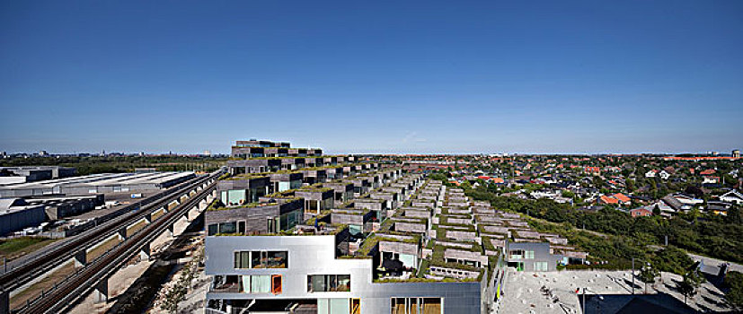 两个,大,公寓,设计,2004年,2005年,哥本哈根,丹麦