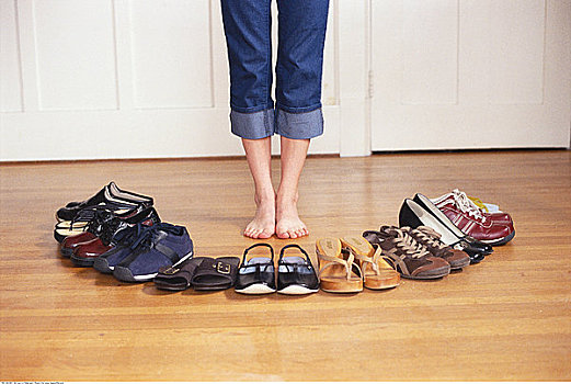 女人,选择,鞋