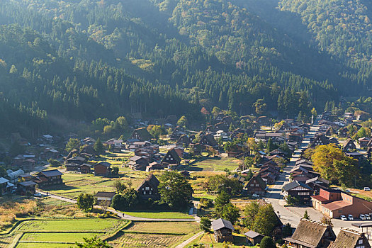 传统,日本,乡村