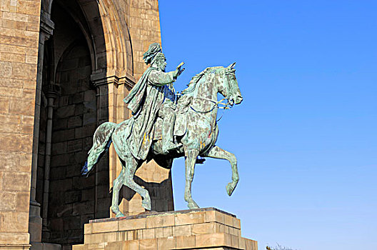 骑马,雕塑,帝王,多特蒙德,鲁尔区,北莱茵威斯特伐利亚,德国,欧洲