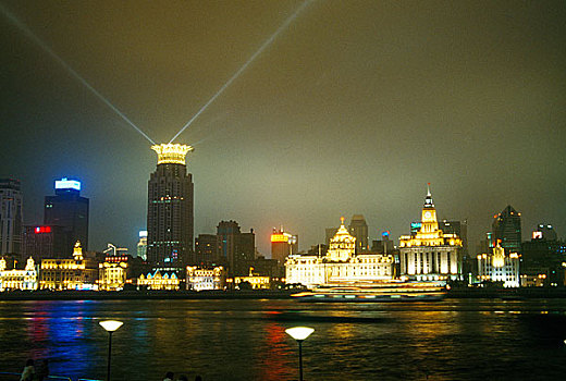 上海海关厦黄浦江夜景