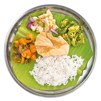 印度,素食主义,混合,米饭