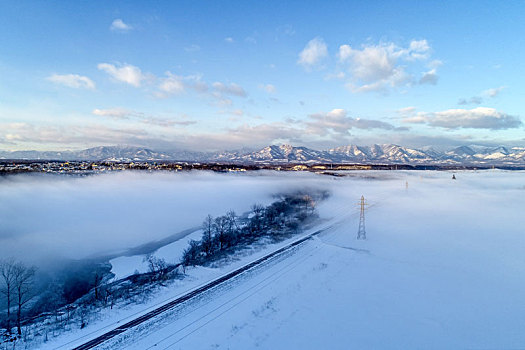 冬天,北海道,日本