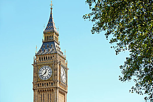 伦敦,五月,表盘,大本钟,清晰,晴天,局部,议会大厦