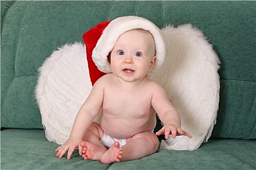 婴儿,圣诞节,天使